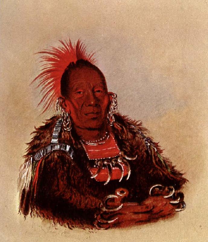 George Catlin Wah-ro-Nee-Sah,Oto Chief